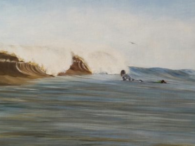 SurfArt original painting Dutch barrels