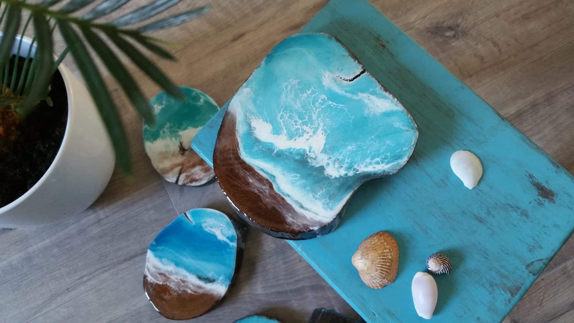 Resin Ocean & SurfArt handmade by SurfArt. Buy your beach